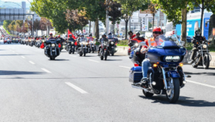 400 Motosiklet tutkunu Gaziler için turladı