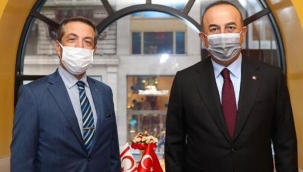 Bakan Çavuşoğlu, KKTC Dışişleri Bakanı Ertuğruloğlu’yla görüştü