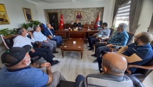 Beypazarı Muhtarlar Derneği ile Ziraat Odası Başkanından İlçe Emniyet Müdürü Demirci'ye ziyaret 