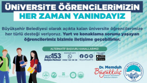 Kayseri Büyükşehir, hiçbir üniversite öğrencisini yalnız bırakmıyor