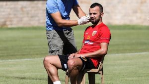 Kayserisporlu futbolcular laktak testinden geçti