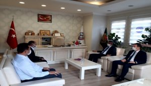 Kırıkkale Valisi Yunus Sezer veda ziyaretlerini sürdürüyor