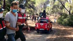 Manavgat'ta ormanı yakarken yakalandı