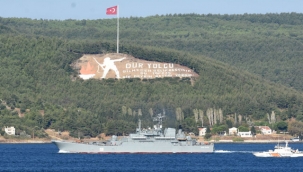 Rus savaş gemisi, Çanakkale Boğazı'ndan geçti