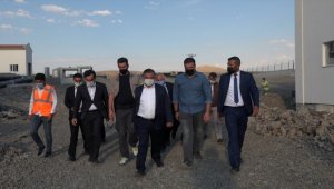 Şarkışla'da yapımı devam eden su arıtma tesisinde sona gelindi