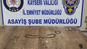 Ankara'da 75 parça altın çalan 5'i kadın 6 kişi Kayseri'de yakalandı