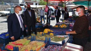 Başkan Büyükkılıç'tan pazar esnafına ziyaret