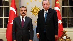Cumhurbaşkanı Erdoğan, TCMB Başkanı Kavcıoğlu'nu kabul etti
