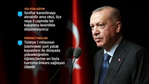 Cumhurbaşkanı Erdoğan: Üniversitelerimizde eğitim öğretimin kesintisiz sürmesi konusunda kararlıyız