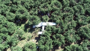 Eğitim uçuşu sırasında meyve bahçesine zorunlu iniş yapmıştı! Takipsizlik kararı...