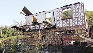 Evi yanan ressama destek yağdı