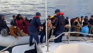 İzmir açıklarında 67 kaçak göçmen kurtarıldı