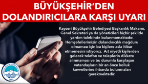 Kayseri Büyükşehir'den 