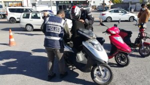 Kayseri polisinden motosiklet denetimi