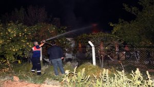 Kırıkkale'de müstakil evde çıkan yangın hasara neden oldu