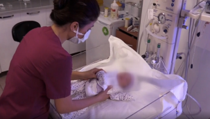 Mezarlıkta toprağa yarı gömülü bulunan bebek koruma altına alındı