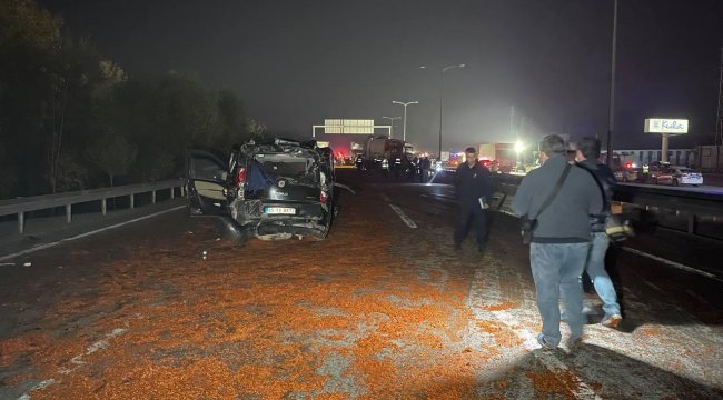 Salça zincirleme kazaya sebep oldu: Ölü ve çok sayıda yaralı var