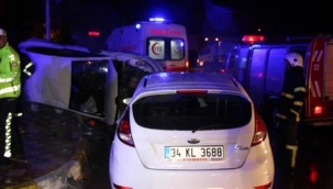 Tokat’ta iki otomobil kavşakta çarpıştı: 5 yaralı