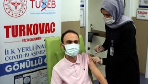 Turkovac hatırlatma dozu, Şehir Hastanesindeki gönüllülere uygulandı