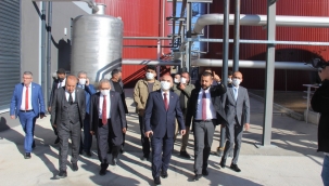 Vali Günaydın ve Başkan Büyükkılıç, COD Enerji üretim A.Ş'de incelemede bulundu