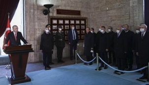Atatürk'ü saygı ve minnetle anıyoruz... Cumhurbaşkanı Erdoğan: Milletimizin birliğine kastedilmesine asla izin vermeyeceğiz