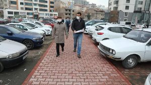 Başkan Çolakbayrakdar, otopark ve çevre düzenleme çalışmalarını inceledi