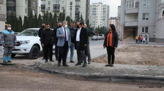 Başkan Palancıoğlu, Yıldırım Beyazıt Mahallesi'nde yapılan çalışmaları inceledi
