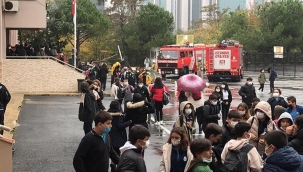 Beşiktaş'ta okulda yangın paniği