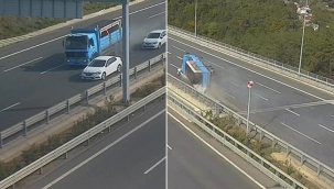 Beykoz'da korkunç kaza! Görüntüler ortaya çıktı