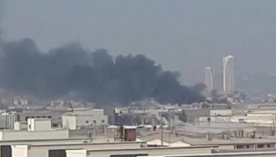 Bursa'da fabrika yangını! Kentin birçok noktasından görüldü