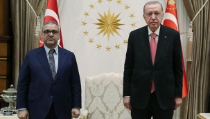 Cumhurbaşkanı Erdoğan, Libya Yüksek Devlet Konseyi Başkanı Meşri ile bir araya geldi