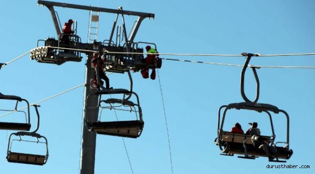 Erciyes'te kurtarma tatbikatı