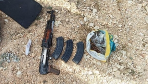 Gaziantep'te gömülü valizde silah ve bomba yapımında kullanılan kapsül ele geçirildi