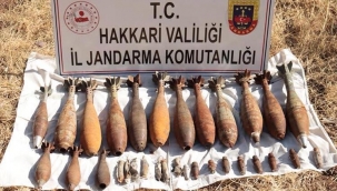 Hakkari kırsalında PKK'lı teröristlerin havan mühimmatı ele geçirildi