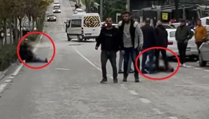 Hırsızlık şüphelisi ile iş yeri sahibi arasında silahlı kavga: 2 yaralı