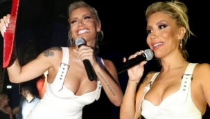 İrem Derici sahnede esprili açıklamalar yaptı