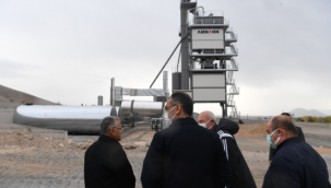 Kayseri Büyükşehir'in yeni asfalt plenti saatte 240 ton üretim yapacak