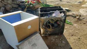 Kayseri'de yangın çıkan av kullanılamaz hale geldi