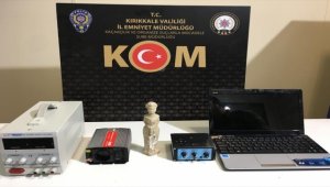 Kırıkkale'de otomobilin motor kısmında tarihi eser bulundu