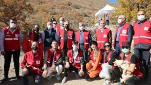 Kızılay Haftasında Ali Dağına Yüzlerce Meyve Ağacı