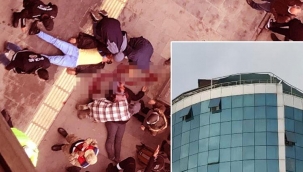 Korkunç olay! 10'uncu kattan atladı, caddede yürüyen kişinin üzerine düştü