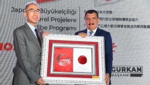 Malatya'ya Japonya tarafından hibe minibüs 