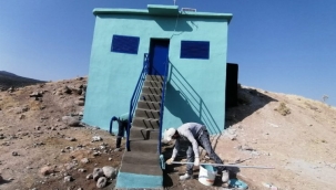 Manisa Selendi'de içme suyu deposuna bakım 