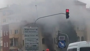 Niğde'de evin ikinci katında yangın çıktı 