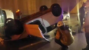 Ümraniye'de 'makas' kazası: 2'si ağır 8 yaralı