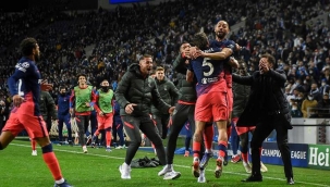 4 gol ve 3 kırmızı kartın olduğu çılgın maçta Atletico Madrid turladı