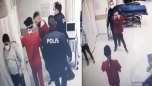 Acil serviste dehşet! Doktora saldırı anı...