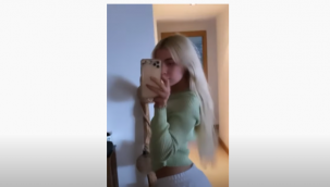 Aleyna Tilki düğmelerini açıp paylaştı!