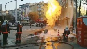 Ankara'da doğal gaz hattında patlama