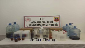 Ankara'da sahte içki üreten şüpheli yakalandı